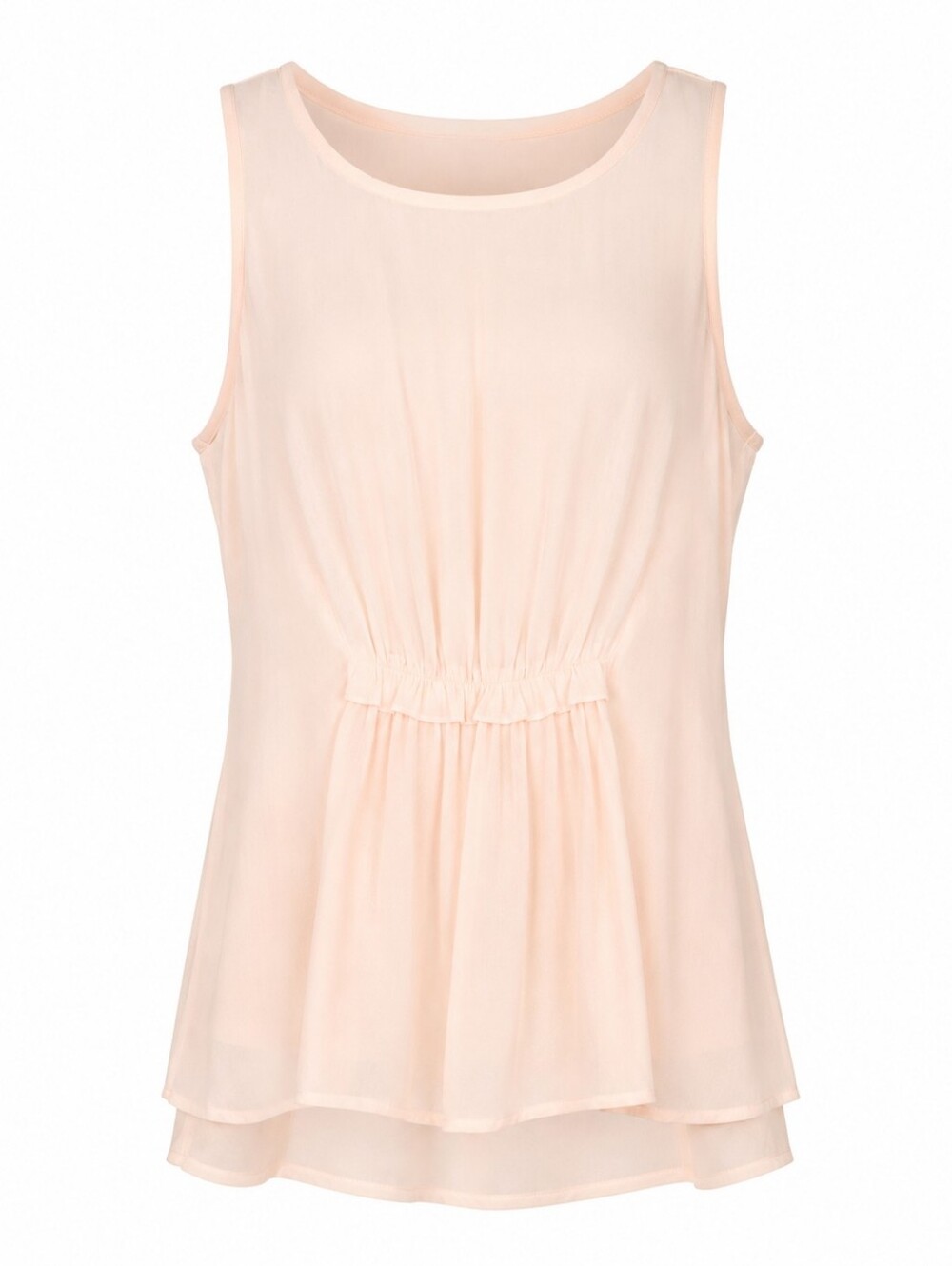 NWT Forever 21 Contemporary Women’s Blush Pink Sleeveless Tank Blouse Peplum